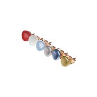 Mono orecchino Rosso Prezioso Donna Semino d'Amore in Argento 21444WA